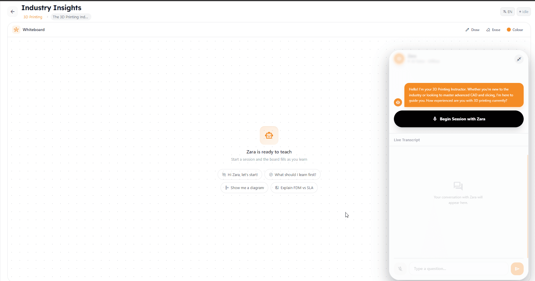 iForge AI Tutor conversation preview